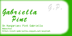 gabriella pint business card